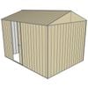 Build-a-Shed 2.3 x 3.0 x 2.3m Gable Single Sliding Side Door Shed - Cream