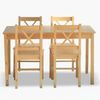 Ajax 5-Piece Dining Set - Natural Wood
