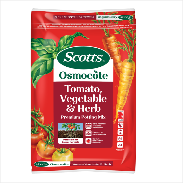 Scotts Osmocote 25L Tomato Vegetable And Herb Premium Potting Mix