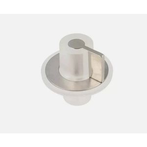 Gas Cooktop Control Knob (Silver & Clear) 694975479, suits Smeg