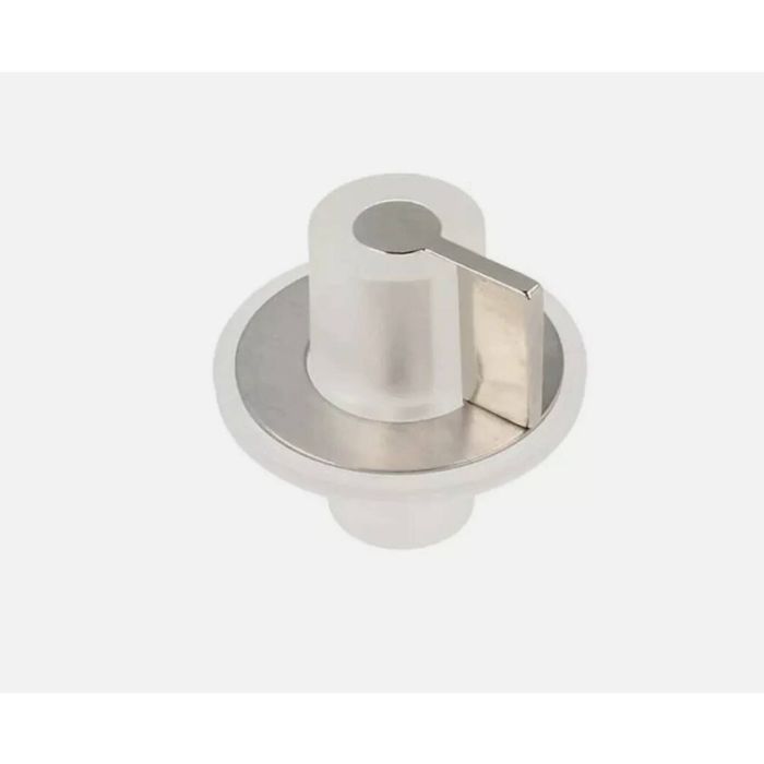 Gas Cooktop Control Knob (Silver & Clear) 694975479, suits Smeg