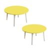 SOGA 2X Yellow Portable Floor Table – Small