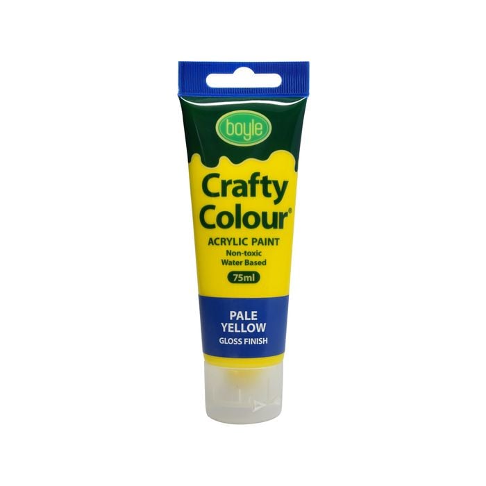 Boyle 75ml Pale Yellow Crafty Colour Acrylic Paint