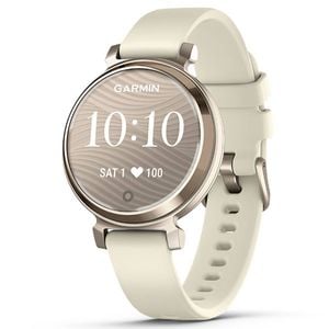 Garmin Lily Sport Smartwatch - Cream Gold W Silicone Band