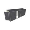 Build-A-Shed 1.2 x 5.2 x 2.0m Skillion Single Sliding Side Door Shed - Grey