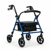 Altus Rollator Walker for Seniors with Seat 4 Wheel Mobility Aid - Blue
