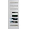Hume 2040 x 820 x 40mm Entrance Door Nexus Duracote NEX38 - Clear Glass