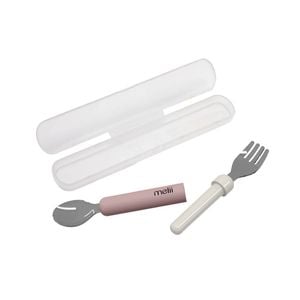 Melii Luxe Detachable Spoon & Fork Set - Pink