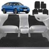 6D Diamond Car Floor Mats for BMW 3 Series 2011-2018-Full Set-Black-Outback GT