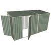 Build-a-Shed 1.5 x 3.7 x 2m Single Hinged Side Door Skillion Shed - Green