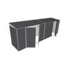 Build-A-Shed 1.2 x 6.0 x 2.0m Skillion Double with Single Hinged Side Doors Shed - Grey