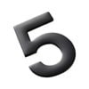 Sandleford 50mm Black Mode Self Adhesive House Number 5