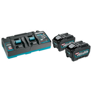 Makita 40Vmax XGT Battery and Charger Starter Pack (2x5.0Ah)
