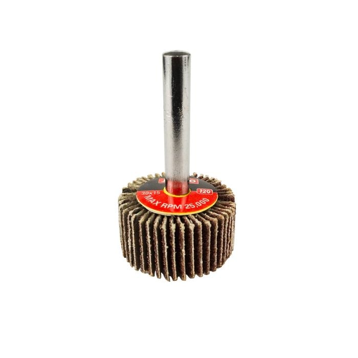 Josco 30mm 120 Grit Abrasive Flap Wheel