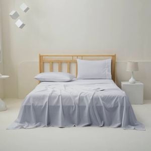 Dreamaker 1500tc Cotton Rich Sateen Sheet Set Dove Grey Single