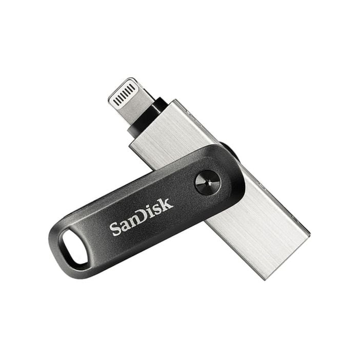 SanDisk iXpand USB Flash Drive 64GB Type-A / Lightning Black, Silver [SDIX60N-064G-GN6NN]