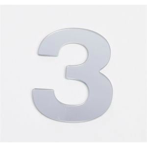Sandleford Self Adhesive Number "3" 25mm Silver