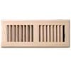 Accord 10 x 30cm Unfinished Oak Floor Register