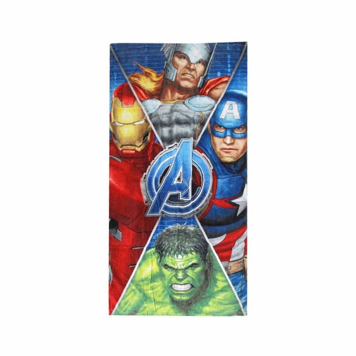 Marvel Avengers Cotton Beach Towel 70 X 140 Cm Four Hero Split