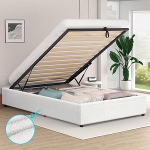 ALFORDSON Bed Frame Platform Storage Gas Lift Single
