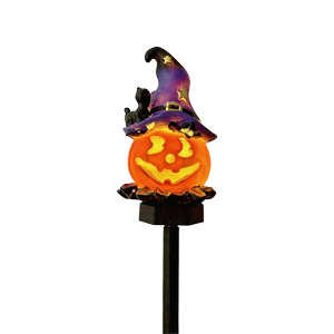 Galah Halloween Pumpkin With Hat Solar Pathway Light