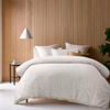Accessorize Bedroom Collection King White Vera Jacquard Quilt Cover Set
