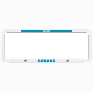 2x Official Nrl Cronulla Sharks Car Number Plate Frame Cover Surround