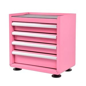 Craftright Pink 4 Drawer Mini Tool Chest