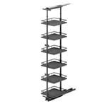 Kaboodle 450mm Door Pullout Pantry 6 Tier Solid Shelf