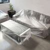 Plastic Dust/Paint Cover 4x5m Waterproof Dustproof Sheet for Furniture Car Outdoor - Plastic Dust Paint Cove