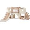 Playpals 9-in-1 Toddler Slide Set W/ Crawl Tunnel Indoor Outdoor Playground