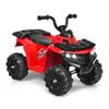Costway Kids Ride On Car Electric Atv 6v W/mp3 Player Red