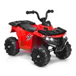 Costway Kids Ride On Car Electric ATV 6V w/MP3 Player Red