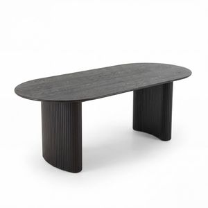 Elbasan 220cm Dining Table Black
