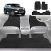 6D Diamond Car Floor Mats for Toyota FJ Cruiser 2010-2017-Full Set-Black-Outback GT
