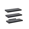 Takara Seiso Floating Wall Shelves Display Rack (Set of 3) Medium 60cm Black