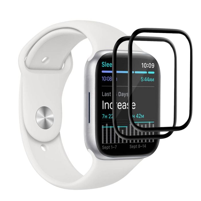 EFM FlexiGlass Screen Armour - Twin-PackFor Apple Watch Series 7/8/9 (41 mm)