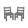 Costway 2x Kids Activity Play Chairs Study Grey