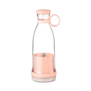NNEOBA Electric Juicer Cup 6-Blade USB Portable Mini Blender Pink