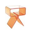 Miuz Acrylic Bedside Table - Modern Transparent Nightstand, Waterproof & Compact