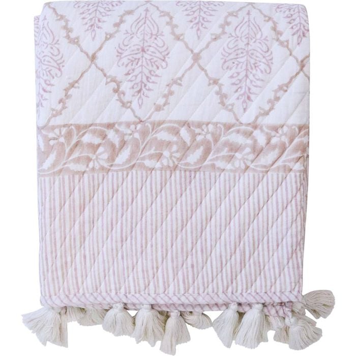 LVD Cotton Throw Blanket 130x150cm - Rasberry Cider