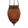 Moroccan Style Hanging Lantern Orange D11x18.5cm