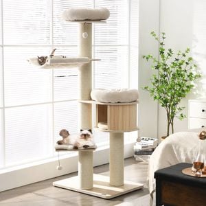 Costway 174cm Cat Tree Kitten Play Center Scratching Post Tower Condo