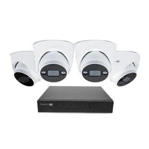 Swann AdvancedX Series Security System 4x 4K Spotlight Dome IP Cameras