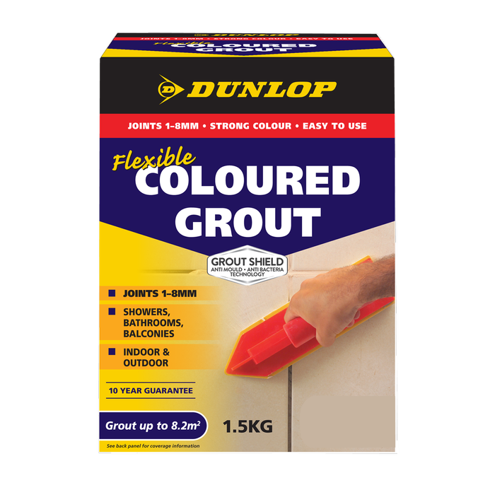 Dunlop 1.5kg Flexible Coloured Grout - Alabaster