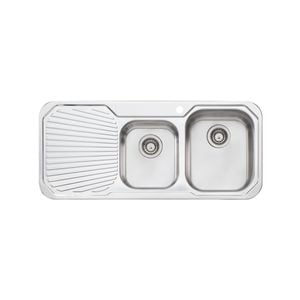 Oliveri 1080mm 1.75 Right Hand Bowl Petite Sink With 1 Tap Hole