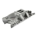 Typhoon Dual Plane Street Intake Manifold for SB Ford 351W Engines, Long Runner Design, Rear Water Crossover, 1500-6500rpm range