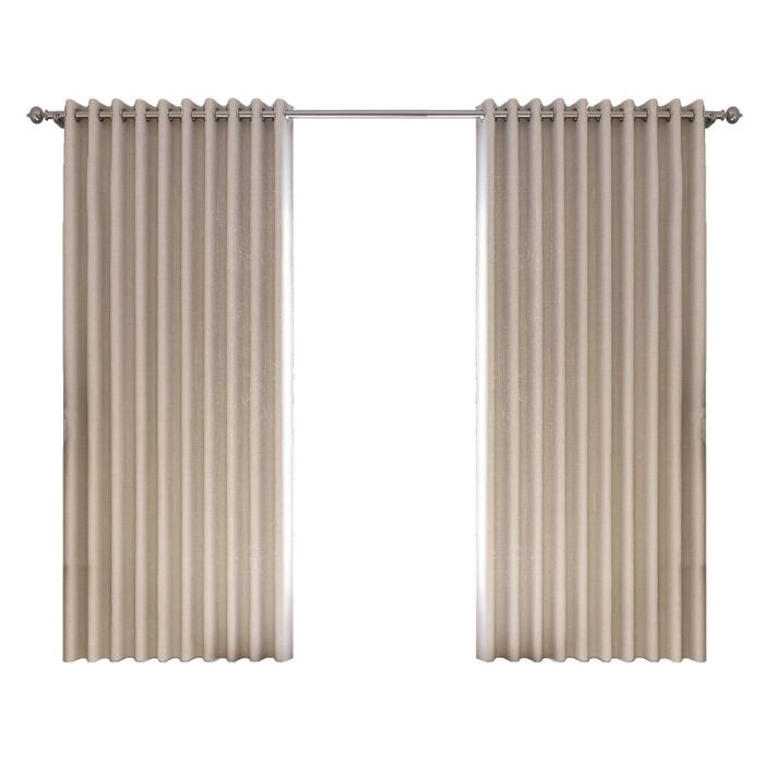 Mollers 1400 x 2500mm Natural Hyland Room Darkening Eyelet Curtain