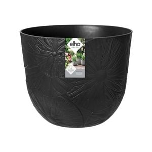 Elho 30cm Black Fuente Lily Outdoor Plant Pot