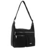 Pierre Cardin Nylon Anti - Theft Cross Body Bag - Black